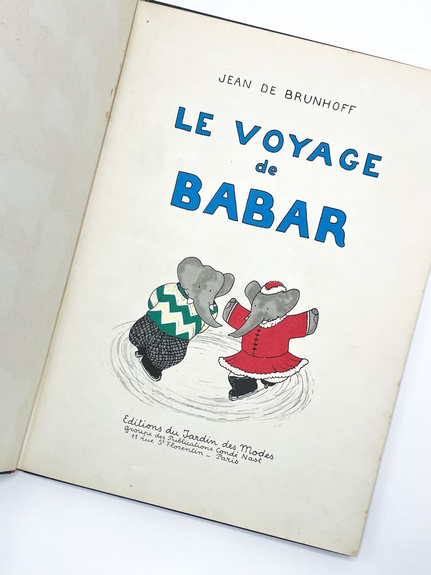 LE VOYAGE DE BABAR by Jean de Brunhoff on Type Punch Matrix