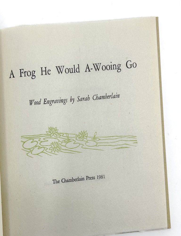 A FROG HE WOULD A-WOOING GO