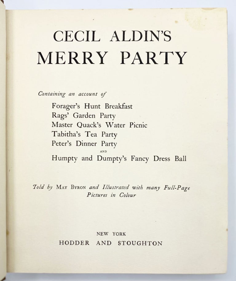 CECIL ALDIN'S MERRY PARTY
