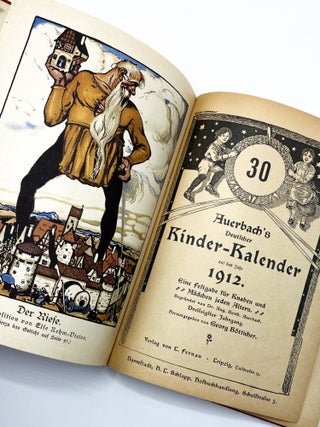 AUERBACH'S DEUTSCHER KINDER-KALENDER AUF BAS JAHR 1912. Max Richter, Else Rehm-Vietor.