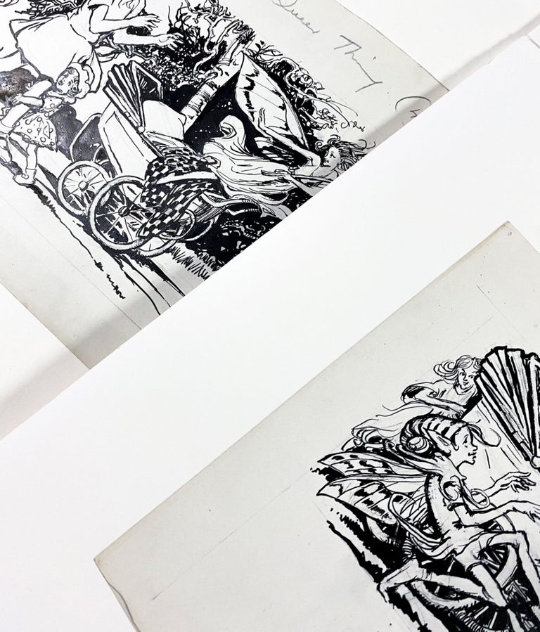 Original Pen-and-Ink Illustrations for "A Very Queer Thing"