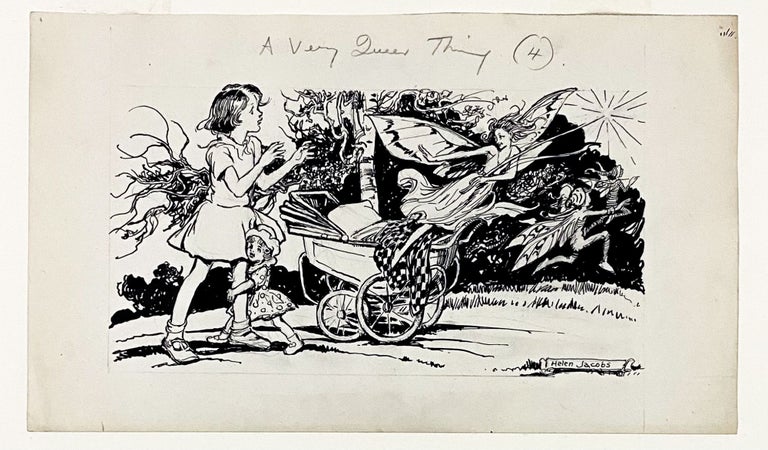 Original Pen-and-Ink Illustrations for "A Very Queer Thing"