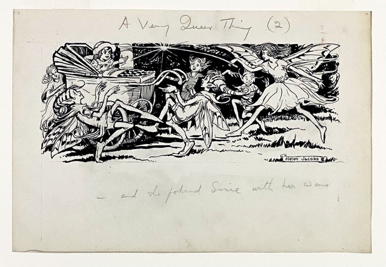 Original Pen-and-Ink Illustrations for "A Very Queer Thing"