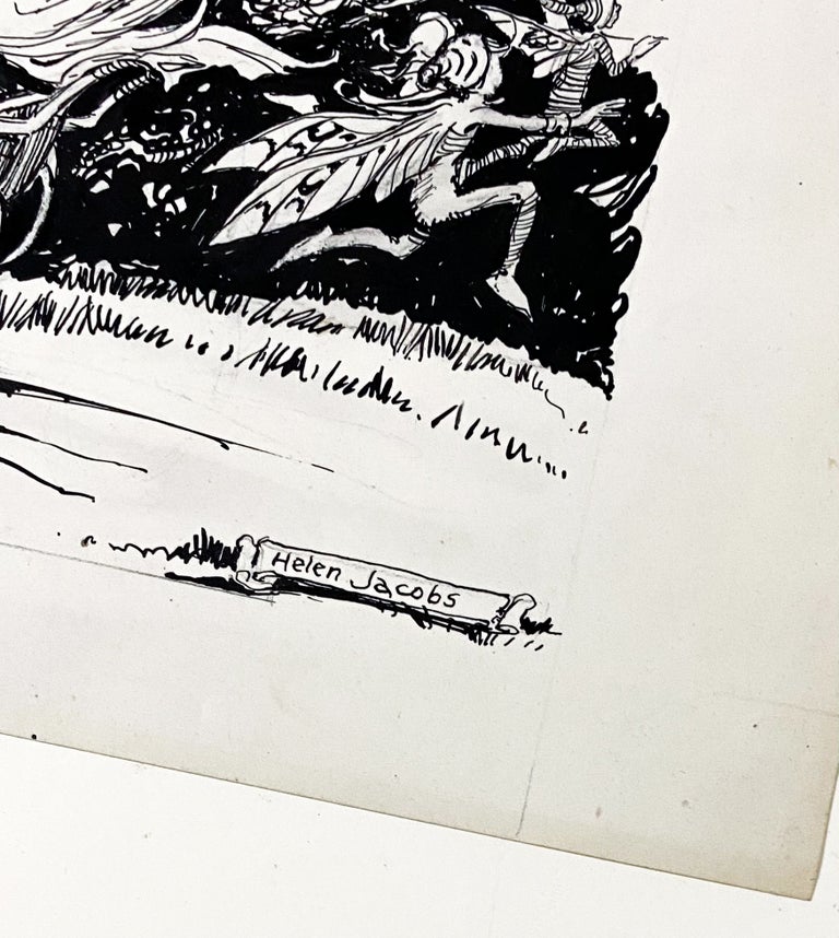 Original Pen-and-Ink Illustrations for "A Very Queer Thing"