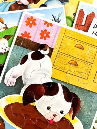 THE POKY LITTLE PUPPY FRAME TRAY PUZZLES. Gustaf Teggren, Janette Sebring Lowrey.