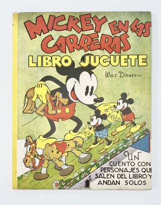 Item #31740 MICKEY EN LAS CARRERAS [MICKEY MOUSE WADDLE BOOK]. Walt Disney Studios