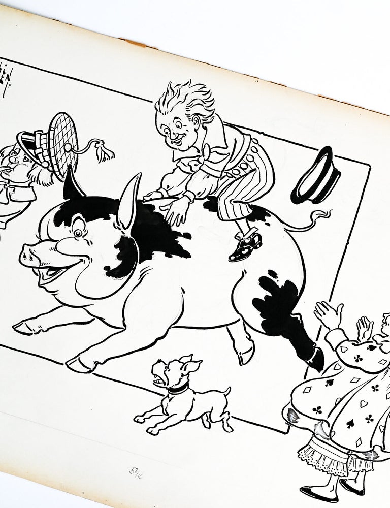 Original illustration: "To Market to Market to Buy a Fat Pig" from MOTHER GOOSE