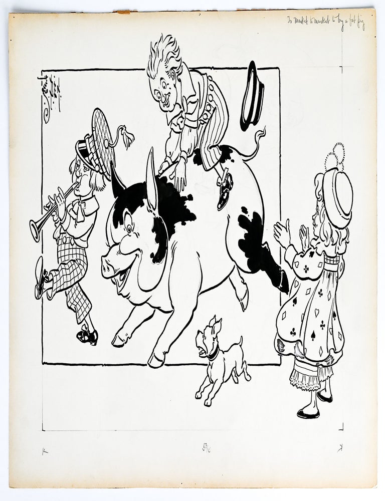 Original illustration: "To Market to Market to Buy a Fat Pig" from MOTHER GOOSE