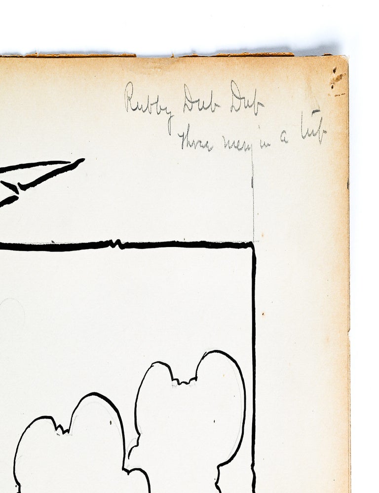 Original illustration: "Rubby Dub Dub Three Men in a Tub" from MOTHER GOOSE