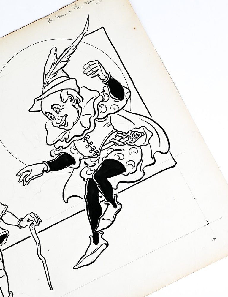 Original illustration: "The Man in the Moon" from MOTHER GOOSE