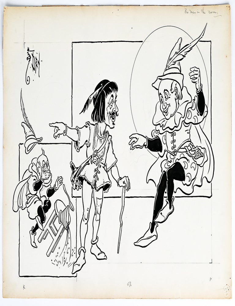 Original illustration: "The Man in the Moon" from MOTHER GOOSE