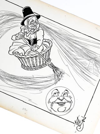 Item #31919 Original illustration: "There Was an Old Woman Tossed Up in a Basket" from...