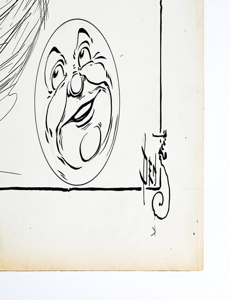 Original illustration: "There Was an Old Woman Tossed Up in a Basket" from MOTHER GOOSE