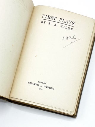 Item #31962 FIRST PLAYS. A. A. Milne