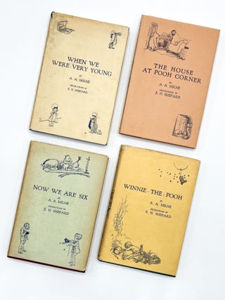 The Pooh Books: WHEN WE WERE VERY YOUNG; WINNIE THE POOH; NOW WE ARE SIX; THE HOUSE AT POOH CORNER. A. A. Milne, Ernest H. Shepard.