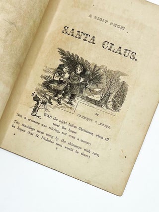 Item #33297 A VISIT FROM SANTA CLAUS ["Twas the Night Before Christmas"]. Clement C. Moore, David...