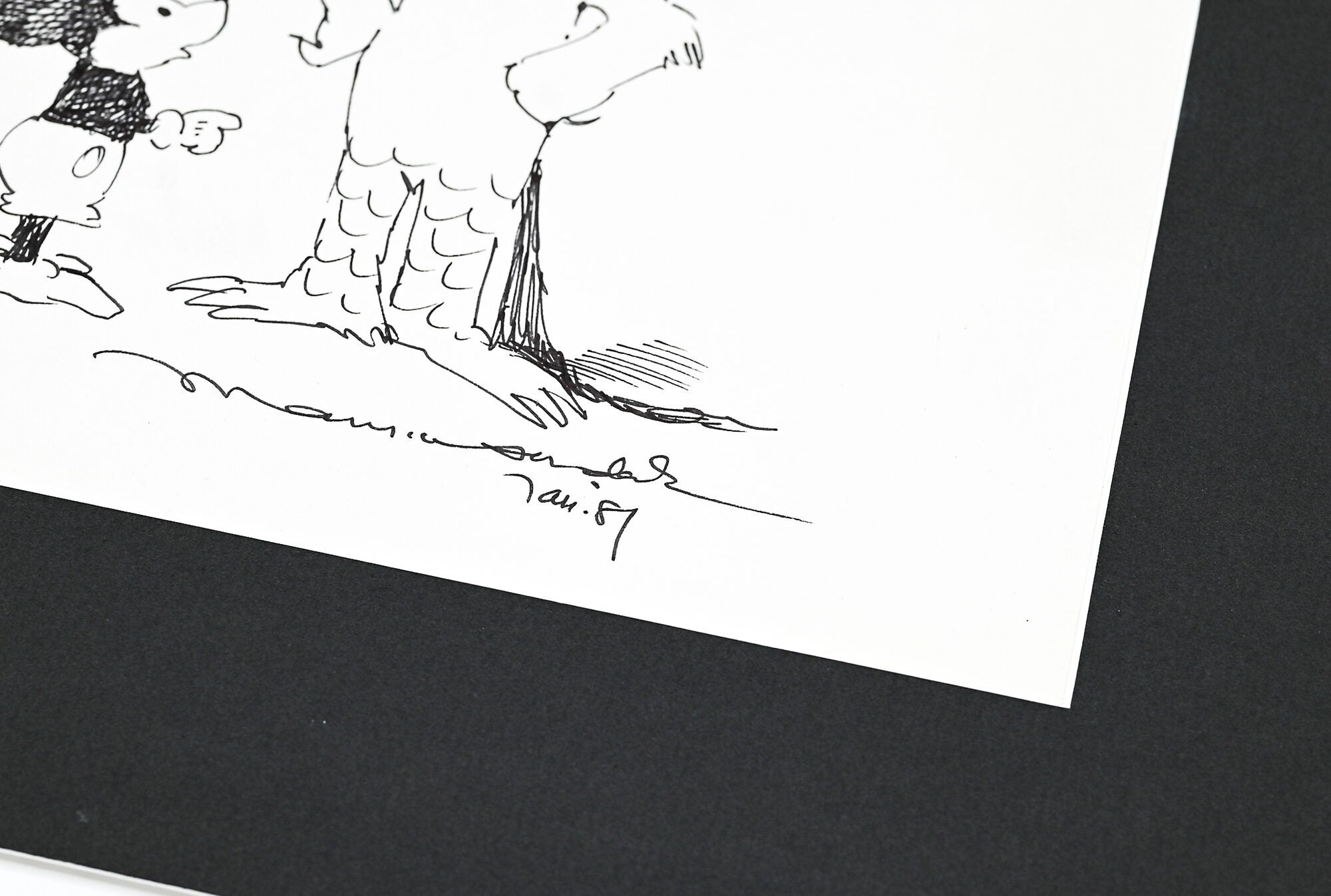 Original art of a Wild Thing and Mickey Mouse | Maurice Sendak