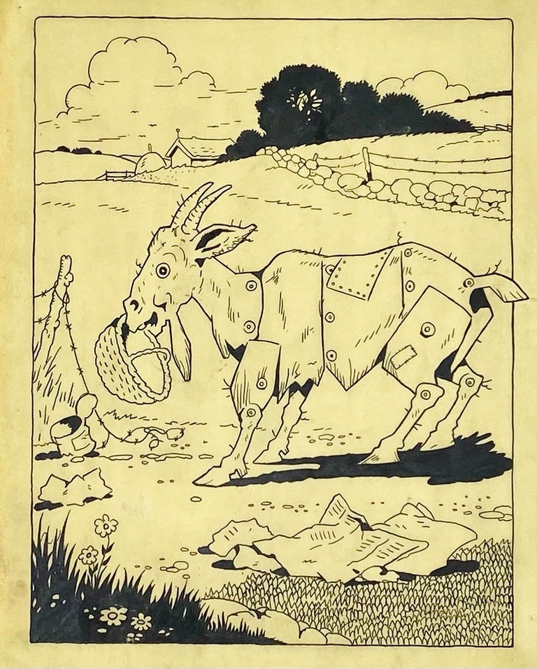 Original art: "Raggedy goat"