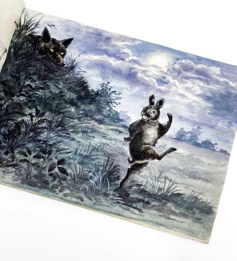 Mockup with Original Watercolors for FUNNY BUNNIES