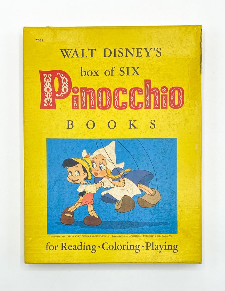 WALT DISNEY'S BOX OF SIX PINOCCHIO BOOKS