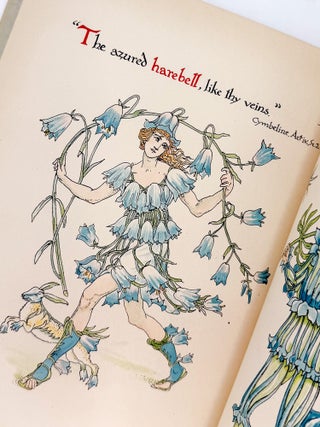 Item #38520 FLOWERS FROM SHAKESPEARE'S GARDEN. William Shakespeare, Walter Crane