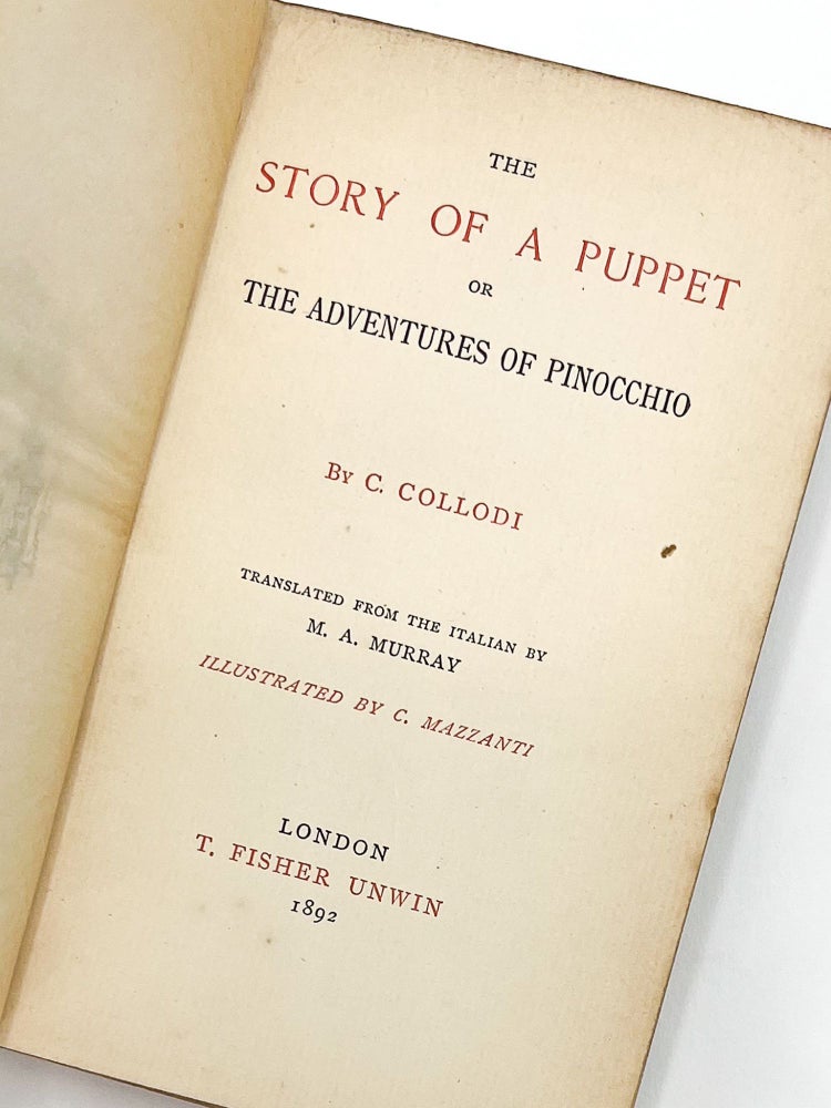 STORY OF A PUPPET, OR THE ADVENTURES OF PINOCCHIO