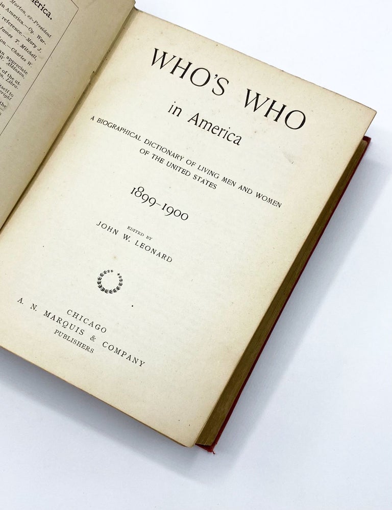 WHO'S WHO IN AMERICA