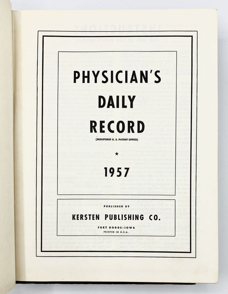 PHYSICIAN'S DAILY RECORD