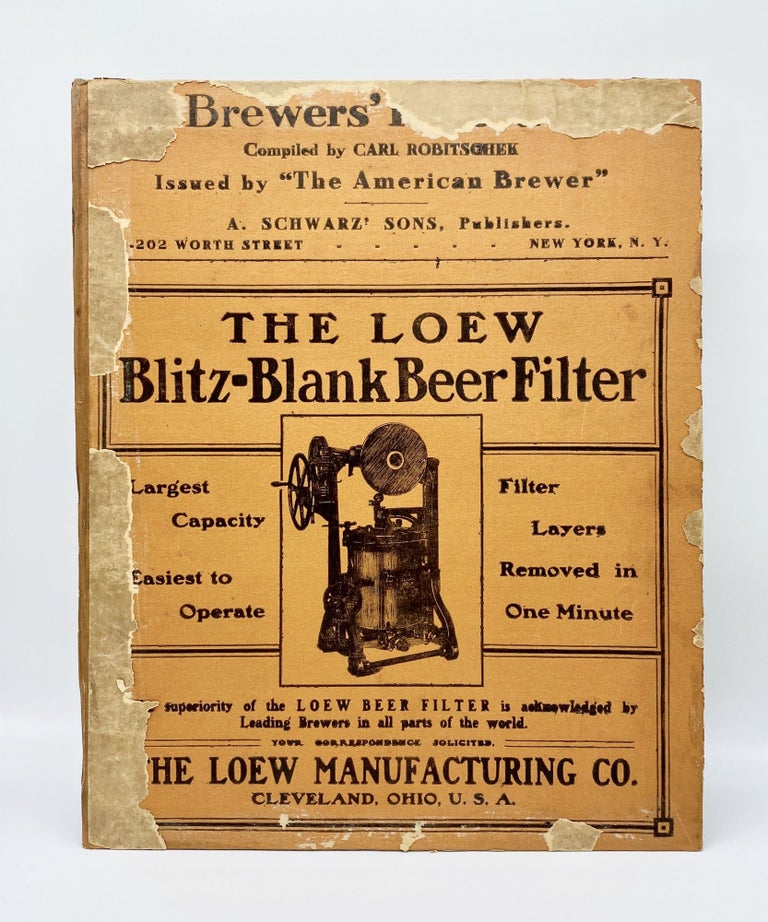 Folk Artist's Scrapbook Contained in American Beer Brewer Catalogue and Ledger