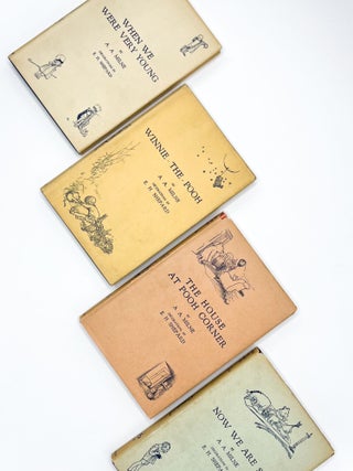 Item #39921 The Pooh Books: WHEN WE WERE VERY YOUNG; WINNIE THE POOH; NOW WE ARE SIX; THE HOUSE...