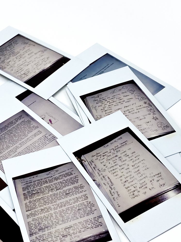 Collection of 19 Original Polaroids of Charles Bukowski Letters