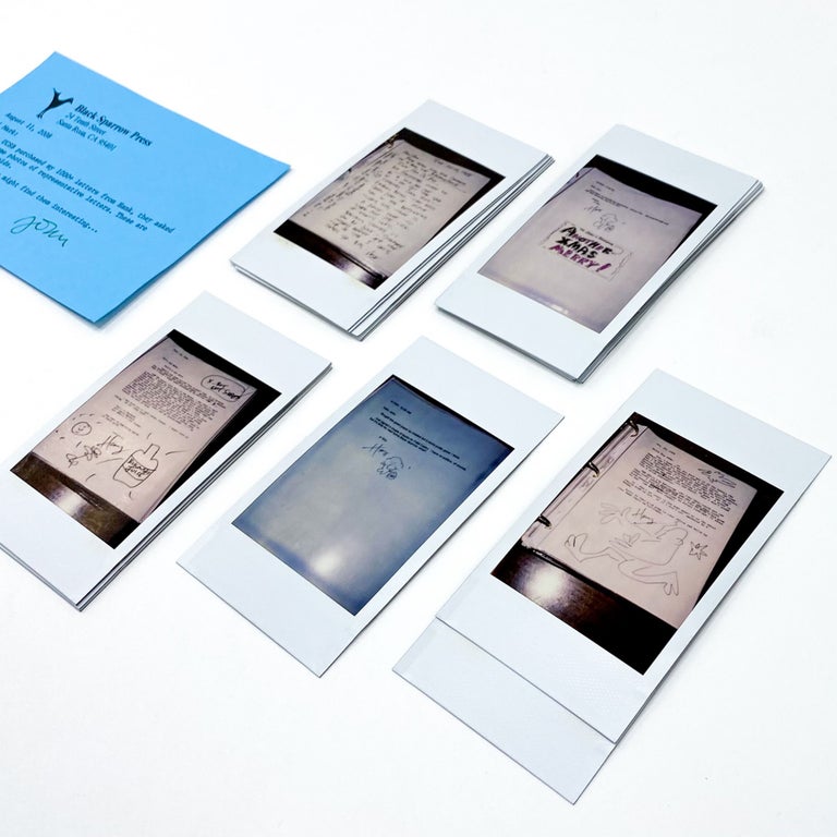 Collection of 19 Original Polaroids of Charles Bukowski Letters