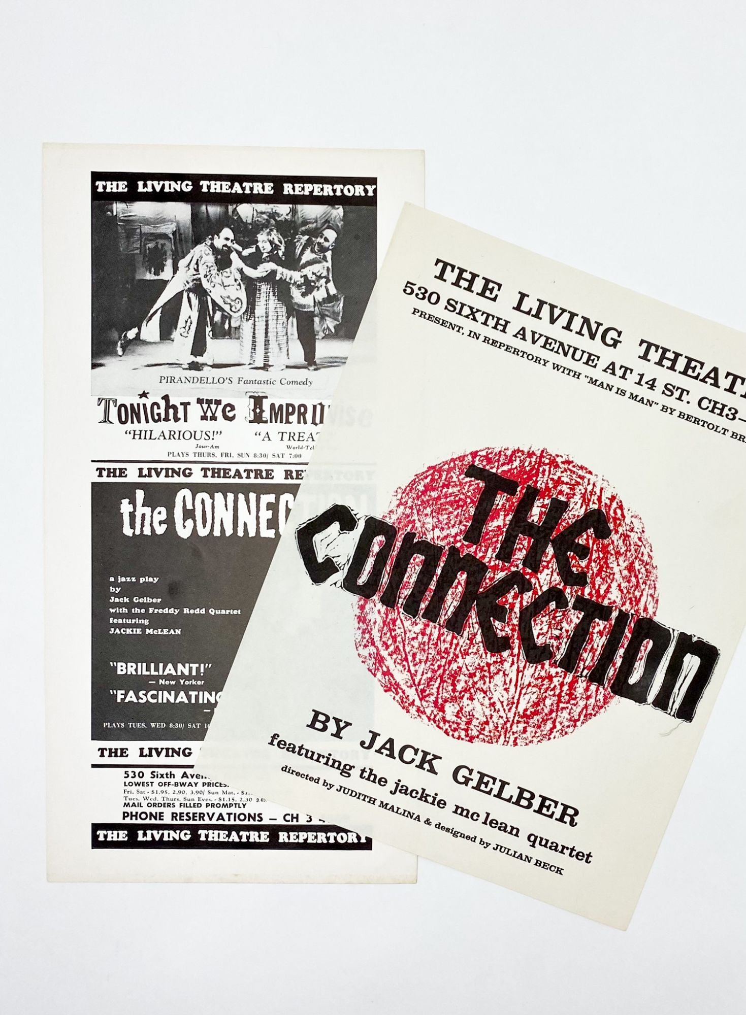 Two Flyers for the Original Living Theatre Production of THE