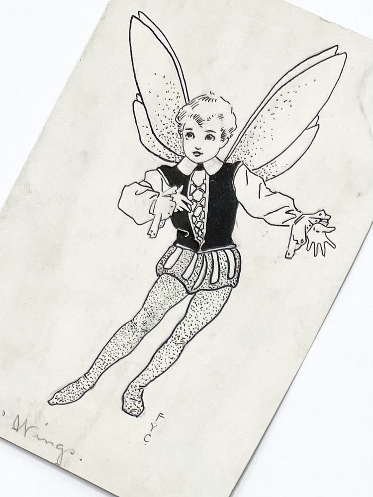 Original Art of a Fairy Boy "Bees'-Wings" from THE FAIRY CHANGELING