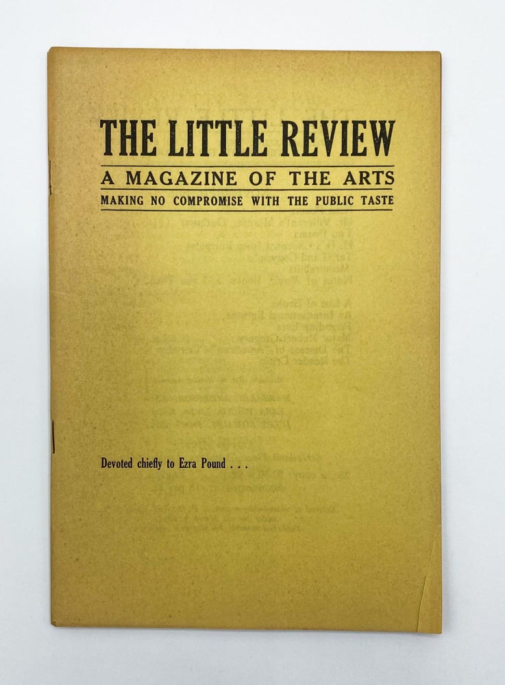 Item #41009 THE LITTLE REVIEW, Vol. V, No. 7. Margaret C. Anderson, Ezra Pound.