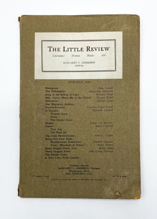 THE LITTLE REVIEW, Vol. III, No. 4. Margaret C. Anderson, Amy Lowell.