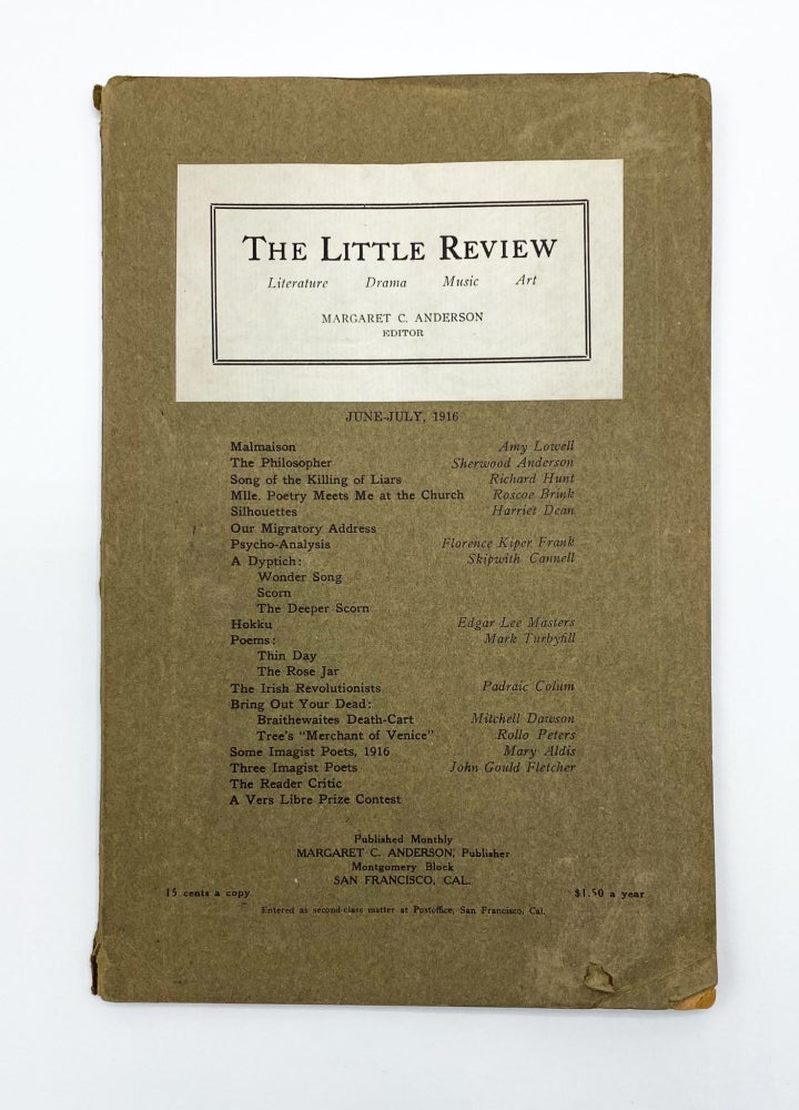 THE LITTLE REVIEW, Vol. III, No. 4