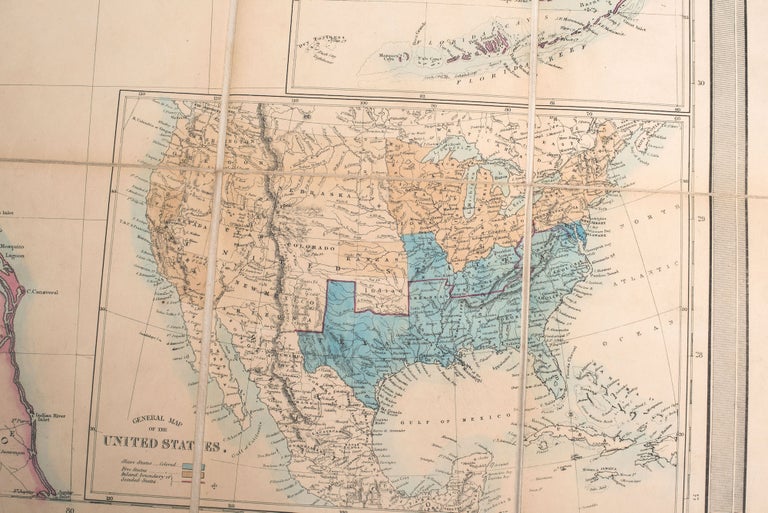 STANFORD'S MAP OF THE SEAT OF WAR IN AMERICA