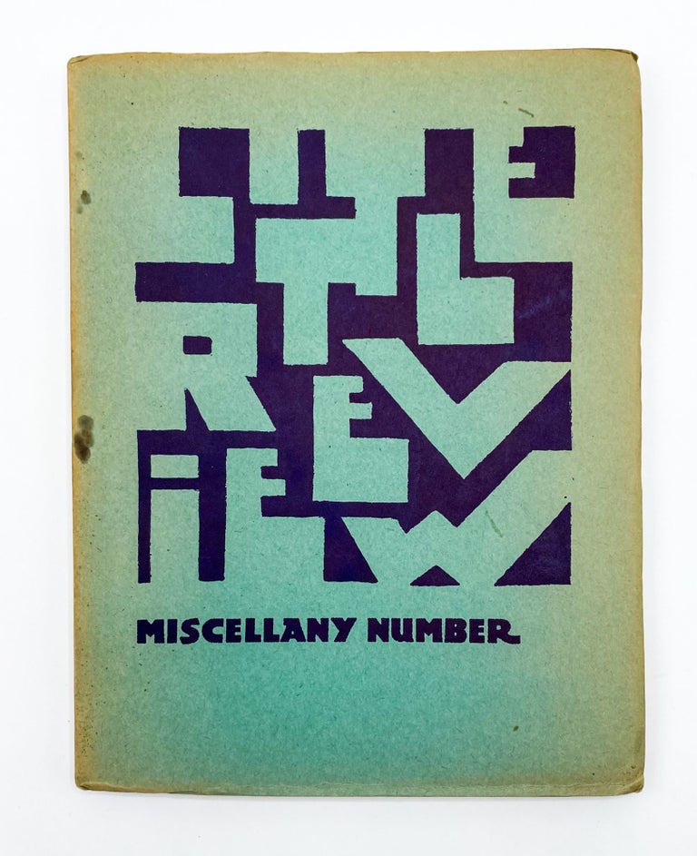 THE LITTLE REVIEW, Miscellany Number, Vol. IX, No. 2
