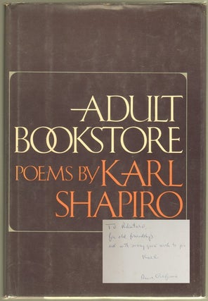 ADULT BOOKSTORE. Karl Jay SHAPIRO.