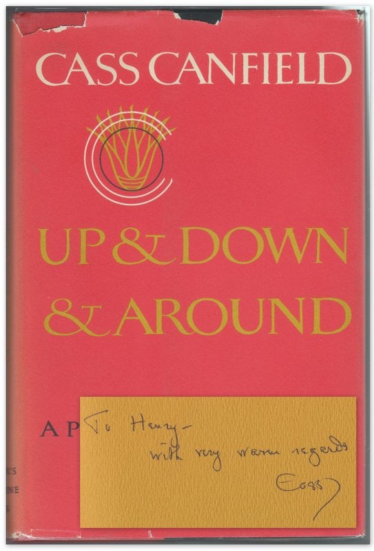 Item #41289 UP & DOWN & AROUND: A Publisher Reollects the Time of His Life. Cass CANFIELD.