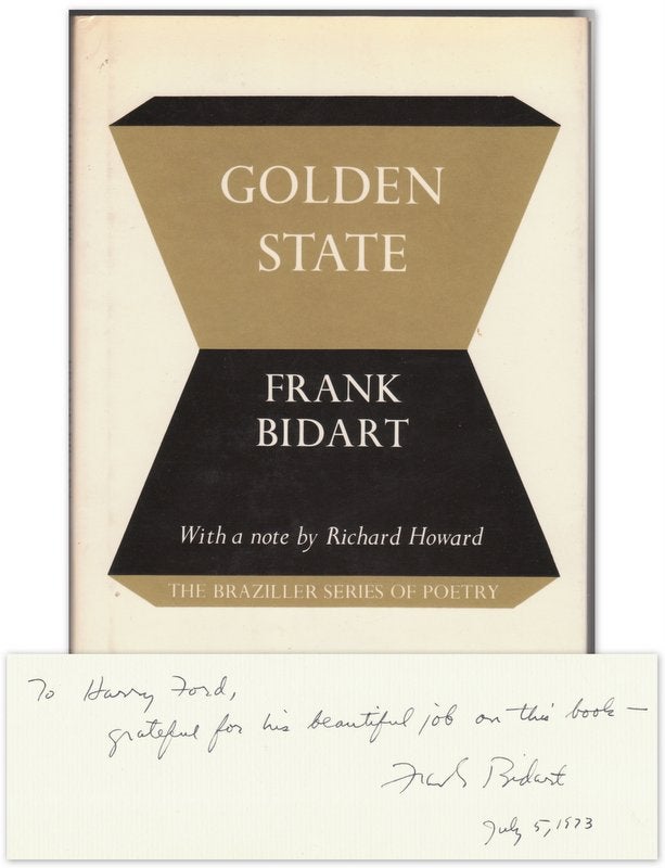 Item #41300 GOLDEN STATE. Frank BIDART.