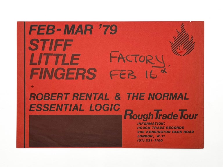 Promotional Flyer for Stiff Little Fingers 1979 UK Tour