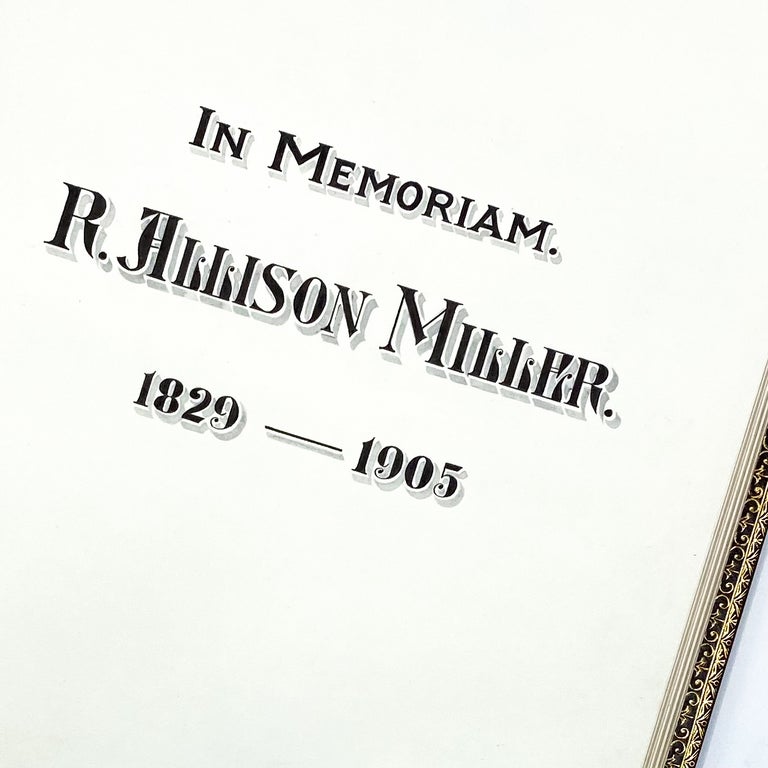 Penn Mutual Life Insurance Co. Memorial Book for Dr. R. Allison Miller
