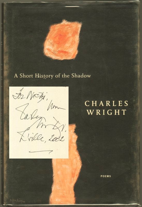 Item #41384 A SHORT HISTORY OF THE SHADOW. Charles WRIGHT.