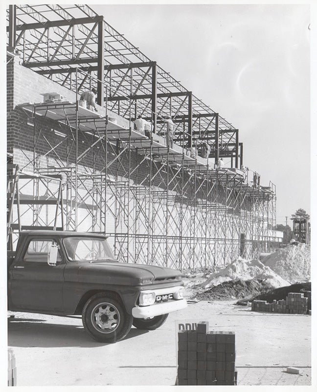 Photo Album Documenting Construction of Plaza Movie Theater