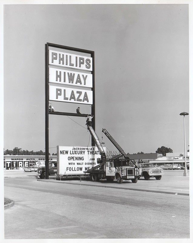 Photo Album Documenting Construction of Plaza Movie Theater