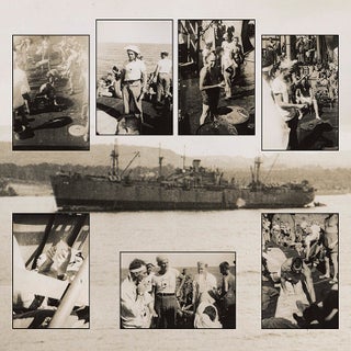 Collection of 9 Neptune Crawl Photographs. WWII, Navy.