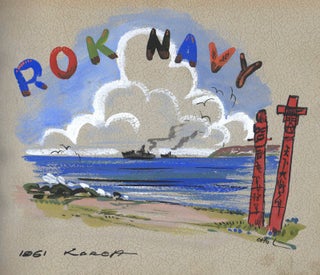 ROK NAVY [Interior Title, Original Photograph Album. John A. ENGLAND.