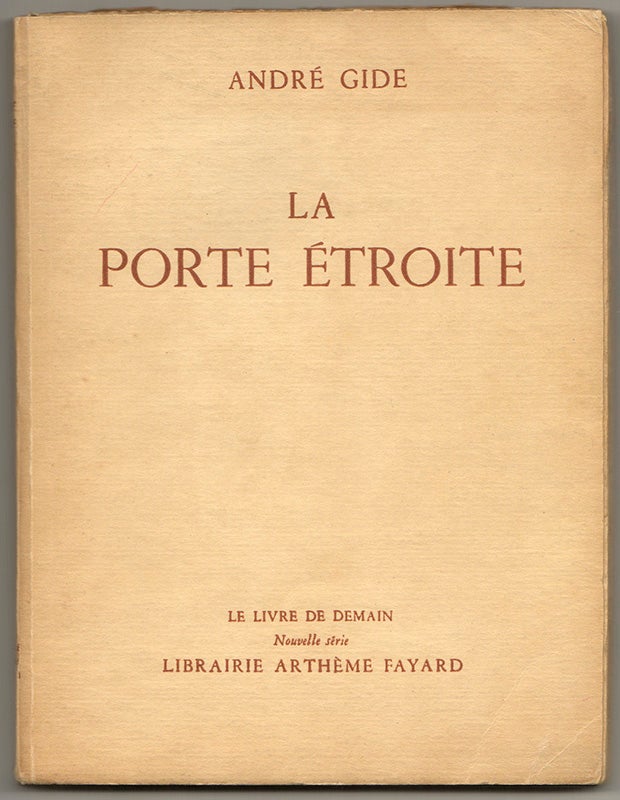Item #41516 LA PORTE ETROITE. Andre GIDE.
